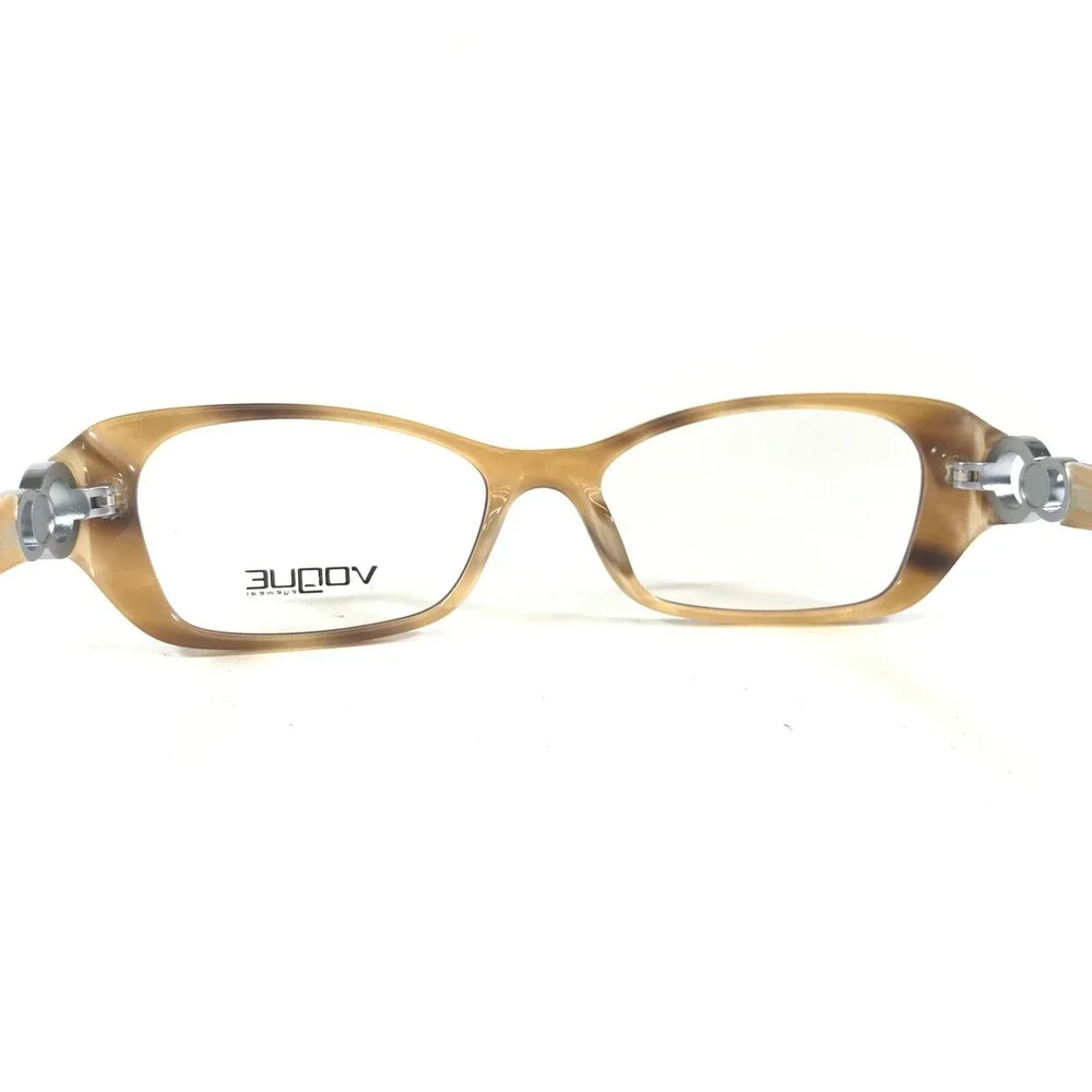 Vogue Eyeglasses Frames VO2808-H 1667 Brown Cat Eye Faux Pearl 51-16-135
